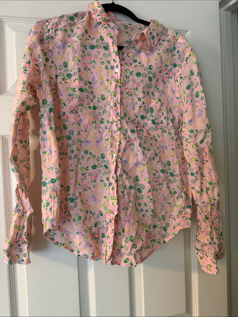 Lilly Pulitzer Pink Floral Button-Down Shirt